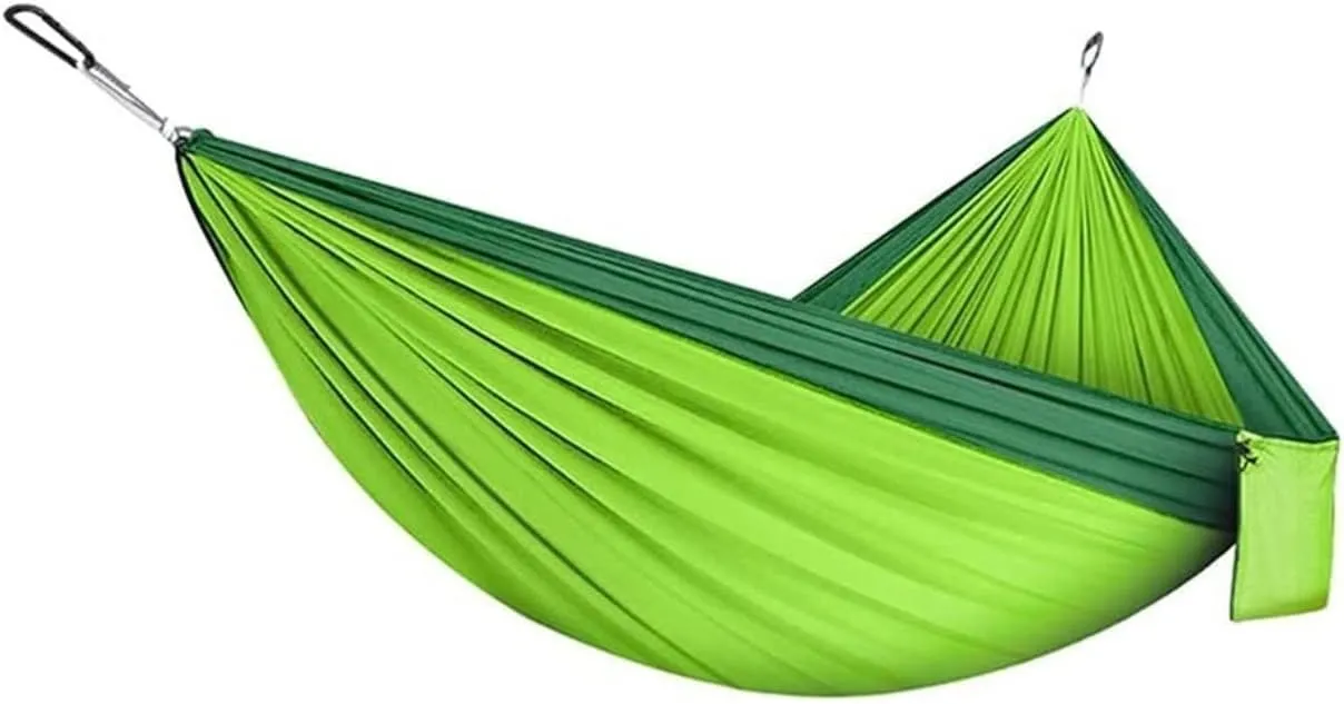 Hammock Double & Single Hammock Portable Nylon Parachute Hammocks Swing for Indoor Outdoor Garden Hiking Travel Backpacking Portable Hammock
