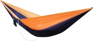 Hammock Double Anti-Rollover Pole Hammock Outdoor Camping Single Double Enlarged Thickened Parachute Cloth Camping Hammock Hammock Outdoor(Orange,A)