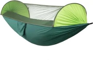 Hammock Double Automatic Quick-Opening Mosquito Net Hammock Camping Outdoor Sunshade Anti-Mosquito Hammock Tent Indoor Swing Hammock Outdoor(Green)