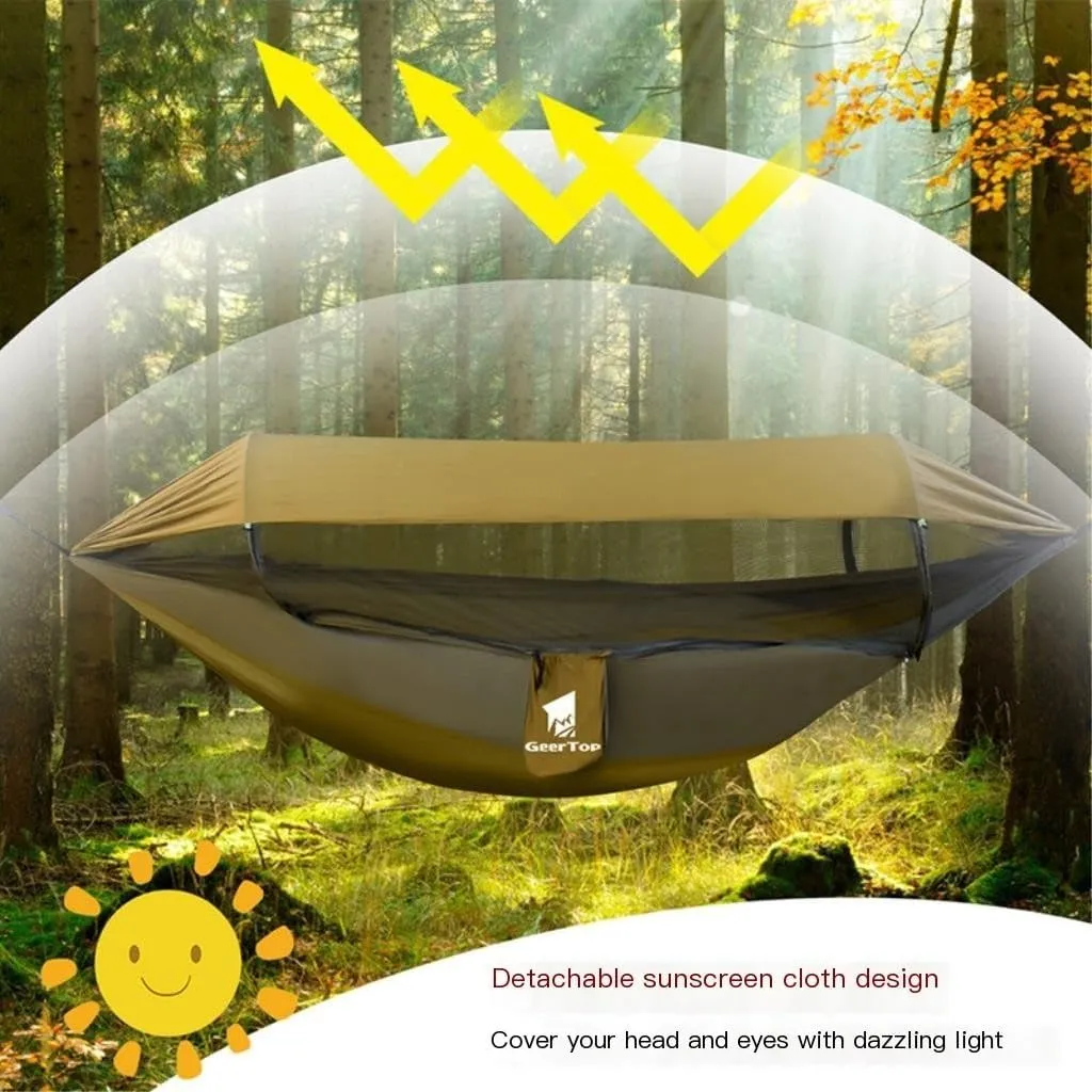 Hammock Double Camping Hammock Outdoor Swing Adult Indoor Student Dormitory Picnic Camp Single Anti-Rollover Hammock Hammock Outdoor