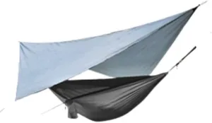 Hammock Double Canopy Mosquito Net Hammock Set Tent Parachute Cloth Camping Automatic Anti-Mosquito Mosquito Net Hammock Hammock Outdoor(B)