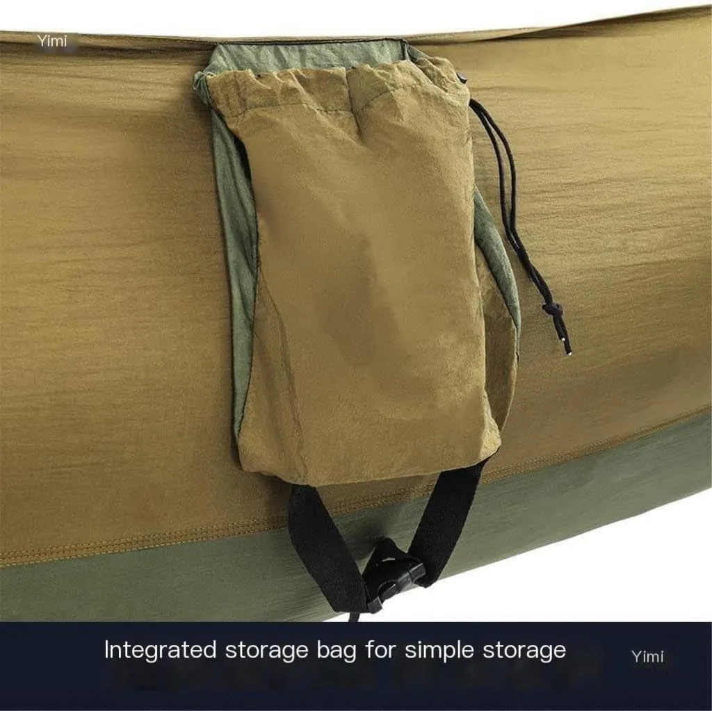 Hammock Double Hammock Outdoor Camping Anti-Mosquito Outdoor Camping with Mosquito Net Breathable Hanging Tree Tent Hammock Outdoor(E)