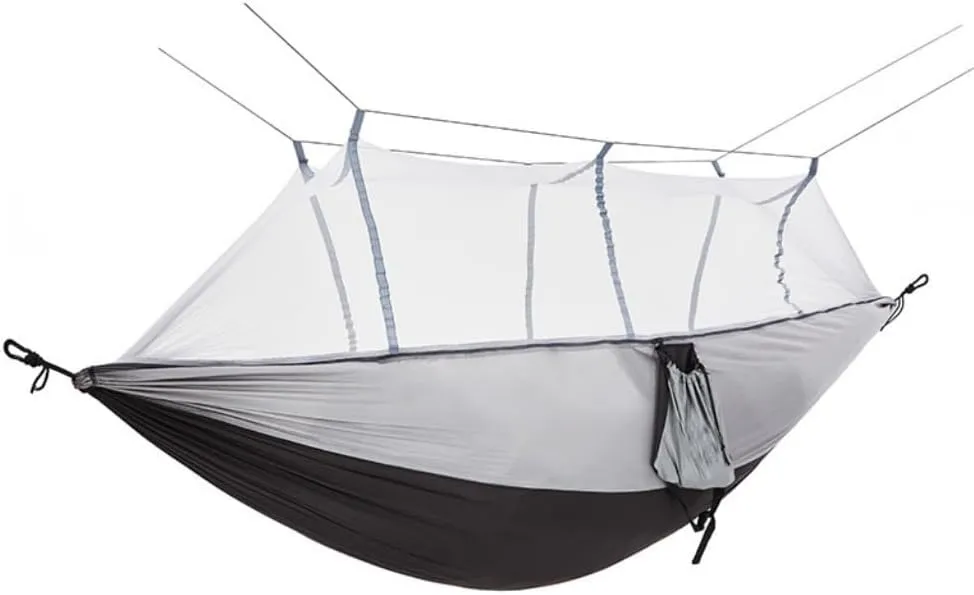 Hammock Double Hammock Outdoor Camping Anti-Mosquito Outdoor Camping with Mosquito Net Breathable Hanging Tree Tent Hammock Outdoor(E)