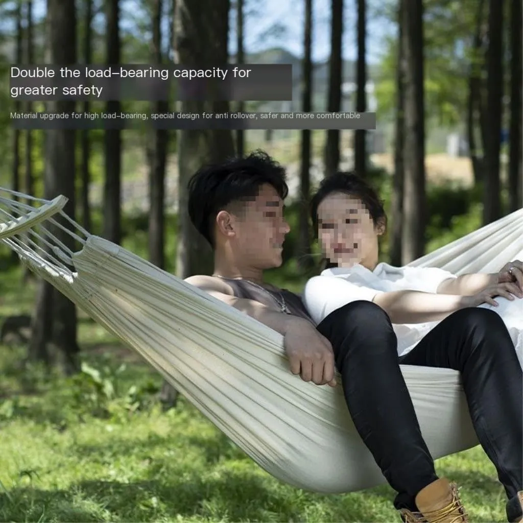 Hammock Double Hammock Outdoor Single Double Anti-Rollover Portable Camping Outdoor Detachable and Washable Hanging Chair Hammock Outdoor(B,190cm*80cm)