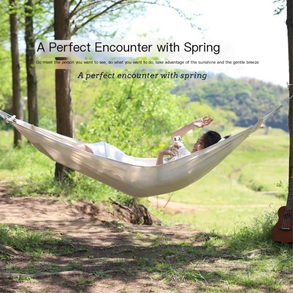 Hammock Double Hammock Outdoor Single Double Anti-Rollover Portable Camping Outdoor Detachable and Washable Hanging Chair Hammock Outdoor(B,190cm*80cm)