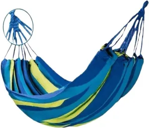 Hammock Double Hammock Outdoor Swing Adult Thickened Canvas Camping Leisure Single and Double Dormitory Hanging Chair Hammock Outdoor(Blue,261 * 100cm)