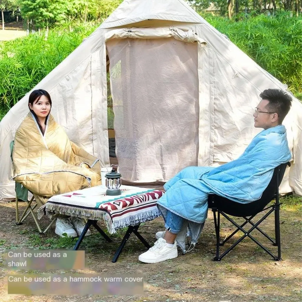 Hammock Double Hammock Outdoor Swing Canvas Outdoor Canvas Anti-Rollover Swing Hammock Outdoor Home Canvas Hanging Chair Hammock Outdoor(Blue)