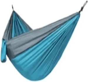 Hammock Double High Load-Bearing Anti-Rollover Nylon Hammock Outdoor Ultra-Light Single and Double Parachute Cloth Hammock Hammock Outdoor(B)