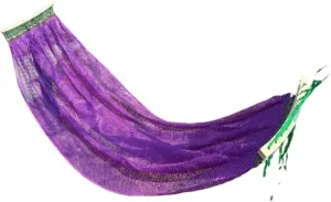 Hammock Double Ice Silk Hammock Outdoor Thickened Fine Mesh Single and Double Anti-Rollover Hanging Chair Camping Courtyard Hammock Outdoor(Purple,B)
