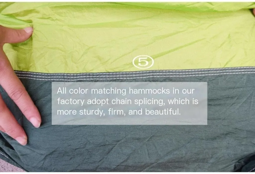 Hammock Double Outdoor Camping Outdoor Mosquito Net Hammock Double 210T Nylon Anti-Mosquito Parachute Cloth Air Camping Tent Hammock Outdoor(Blue)