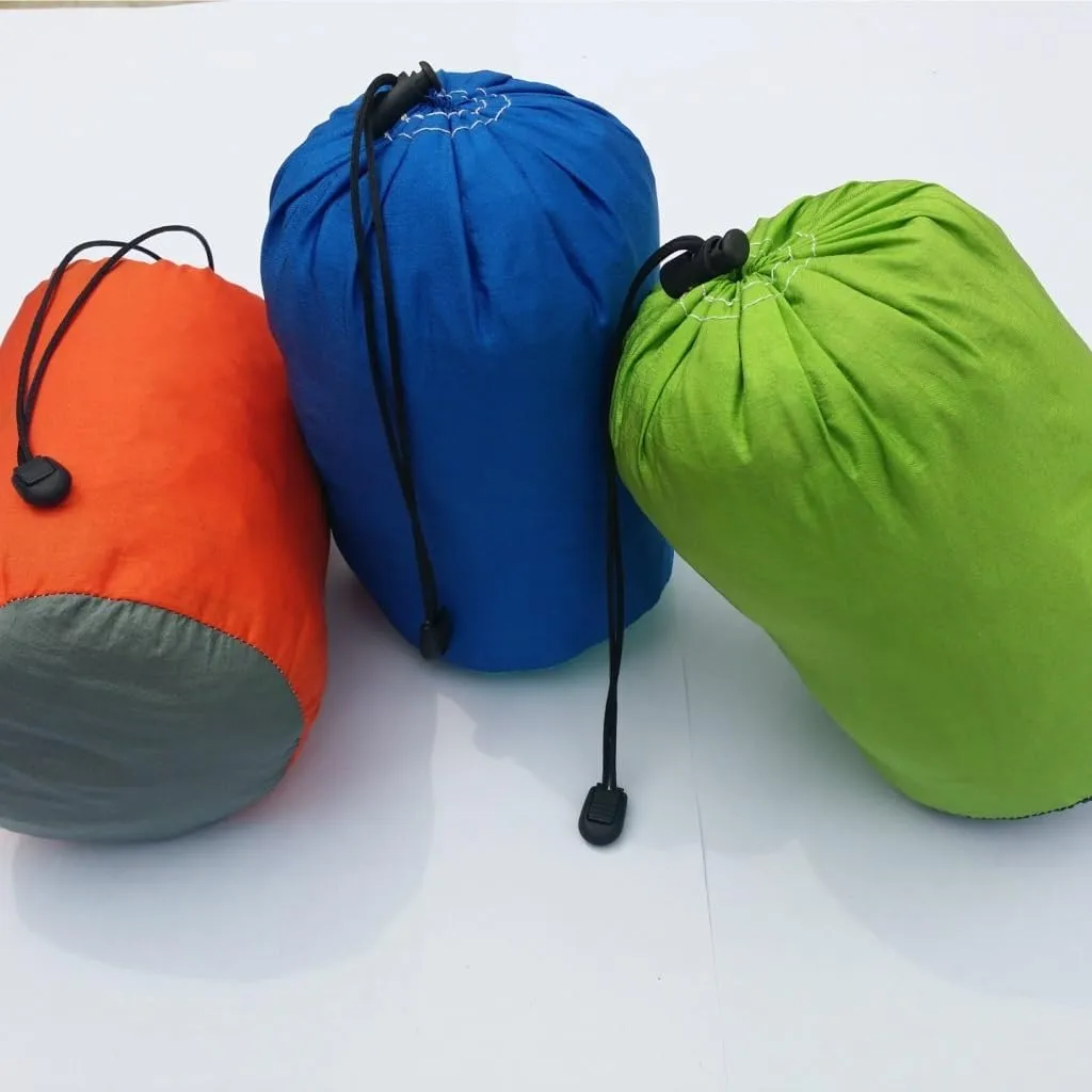 Hammock Double Outdoor Camping Parachute Cloth Hammock 270 * 140cm Lightweight Hammock Color Matching Load-Bearing 300KG Hammock Outdoor