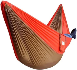 Hammock Double Outdoor Camping Parachute Cloth Hammock 270 * 140cm Lightweight Hammock Color Matching Load-Bearing 300KG Hammock Outdoor