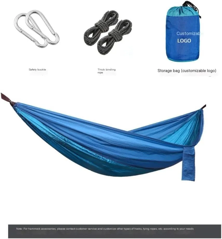 Hammock Double Outdoor Camping Parachute Nylon Cloth Single Double Outdoor Camping Cycling Indoor Leisure Outdoor Hammock Hammock Outdoor(A,A)