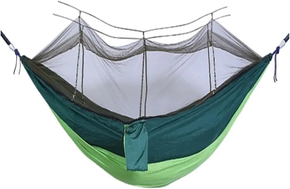 Hammock Double Outdoor Portable Camping Single Double Mosquito Net Hammock Anti-Mosquito Camping Mesh Mosquito Net Hammock Hammock Outdoor(B)