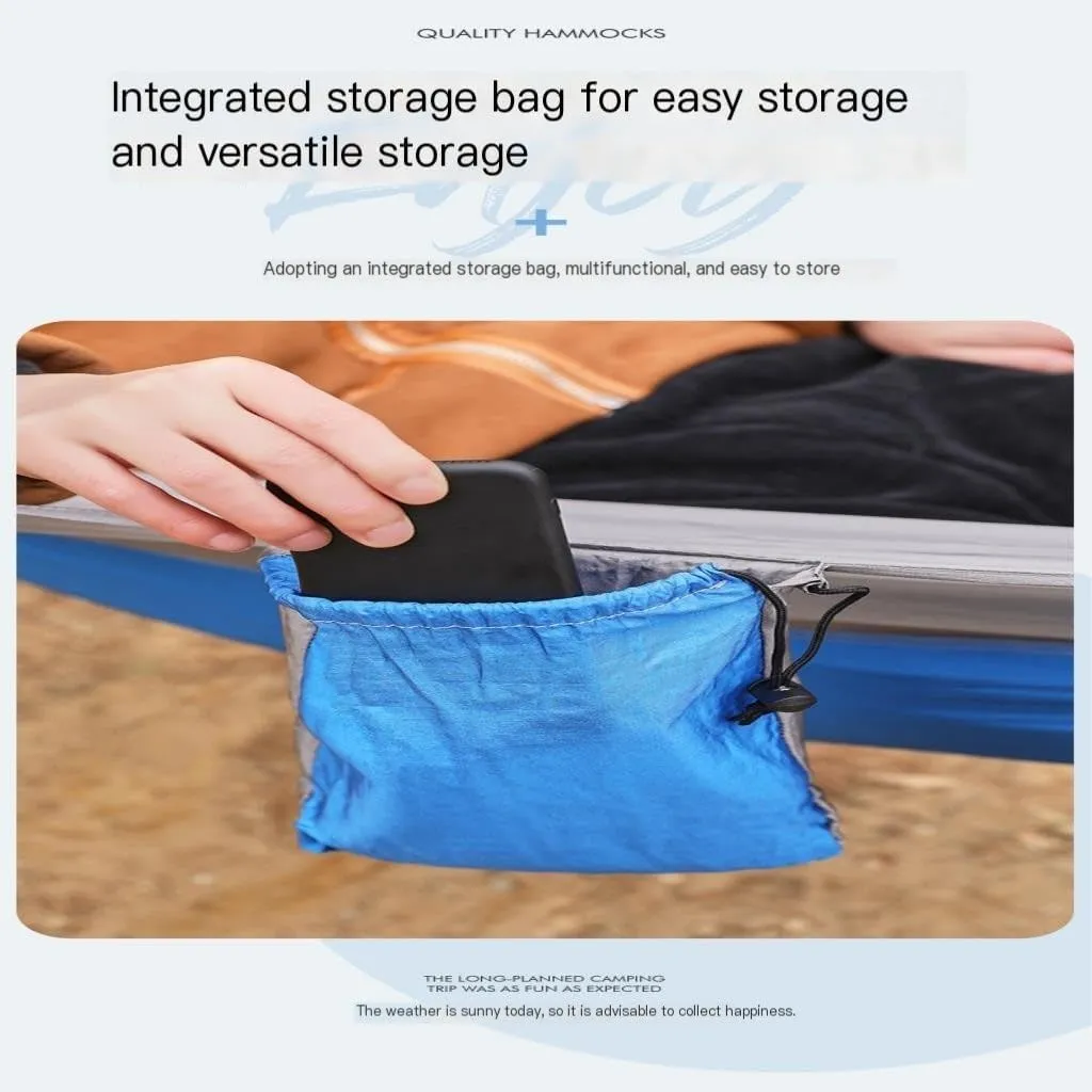Hammock Double Outdoor Portable Camping Single Double Mosquito Net Hammock Anti-Mosquito Camping Mesh Mosquito Net Hammock Hammock Outdoor(B)