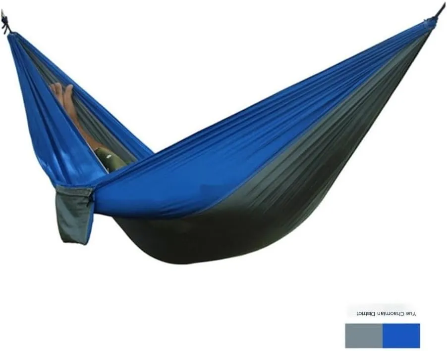 Hammock Double Outdoor Thickened Canvas Outdoor Bent Wooden Stick Hanging Sheet Double Hammock Swing Dormitory Camping Hammock Outdoor(A)