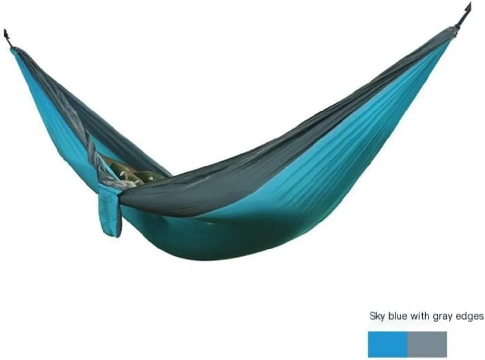 Hammock Double Outdoor Thickened Canvas Outdoor Bent Wooden Stick Hanging Sheet Double Hammock Swing Dormitory Camping Hammock Outdoor(A)