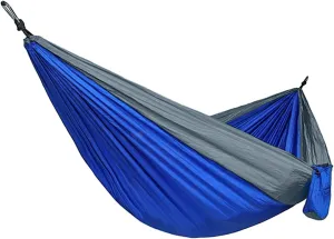 Hammock for Camping Double Hammocks Gear for The Outdoors Backpacking Survival or Travel - Dark Blue 2