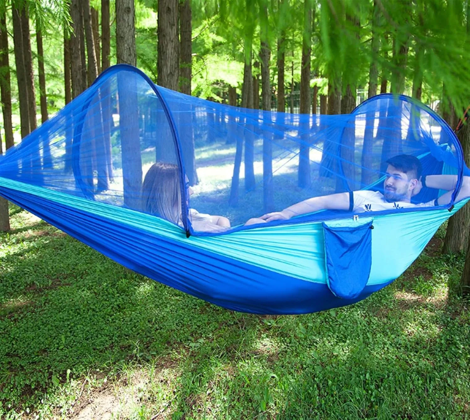 Hammock Portable Hammocks with Mosquito Net 290x140 Cm Lightweight Nylon Parachute Hammock for Travel Portable Hammock