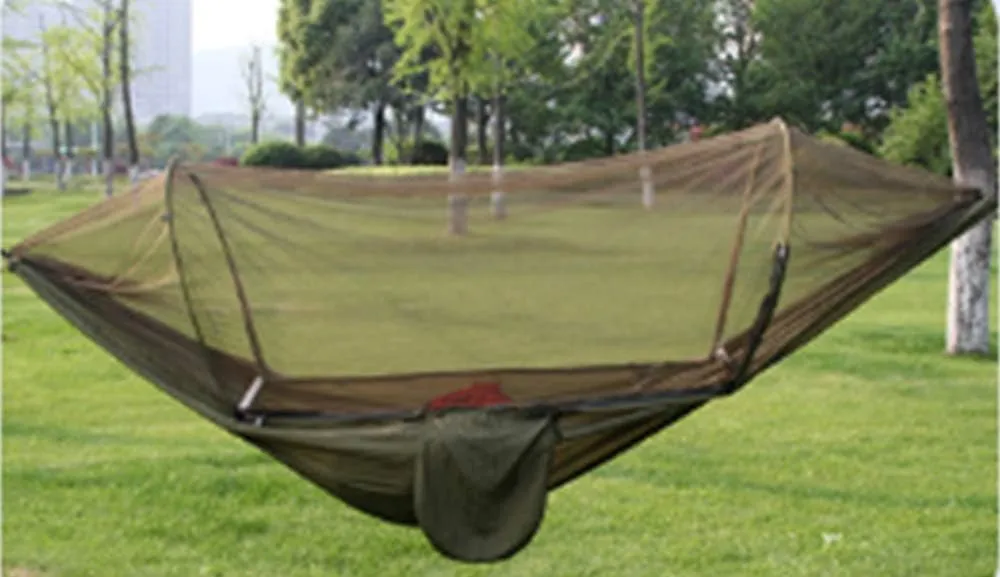 Hammock with Mosquito Net 2 Person Camping, Ultralight Portable Windproof, Swing Sleeping Hammock Outdoor, Hiking, Backpacking, Travel
