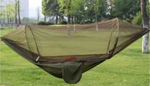 Hammock with Mosquito Net 2 Person Camping, Ultralight Portable Windproof, Swing Sleeping Hammock Outdoor, Hiking, Backpacking, Travel