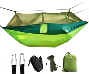 Hammock with Mosquito Net – Portable Outdoor Camping Hammock for Bug-Free Relaxation, Lightweight & Breathable - Blue