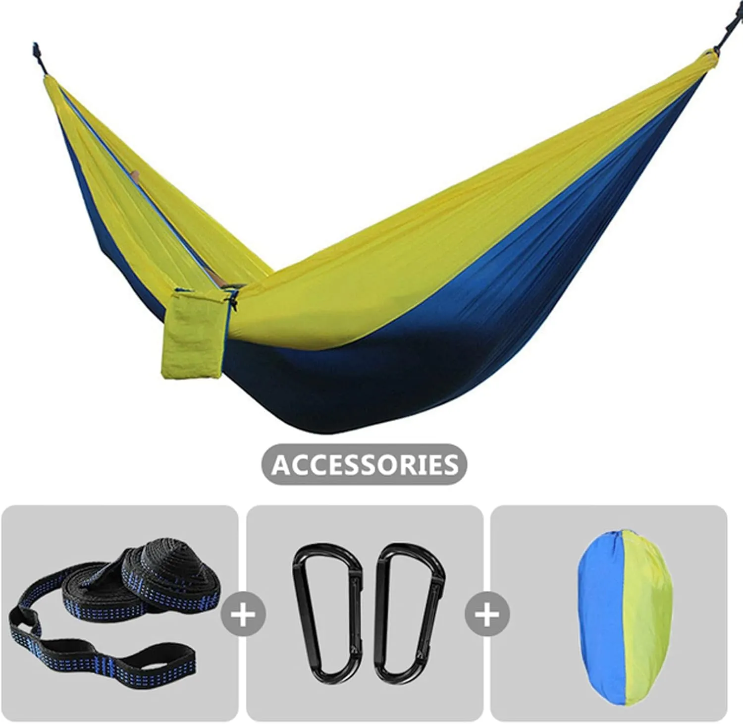 Hammocks Camping Hammock Breathable Parachute Hammock Swing with Tree Belt 210T Nylon Hammock for Survival Travel Outdoor Outdoor Hammock