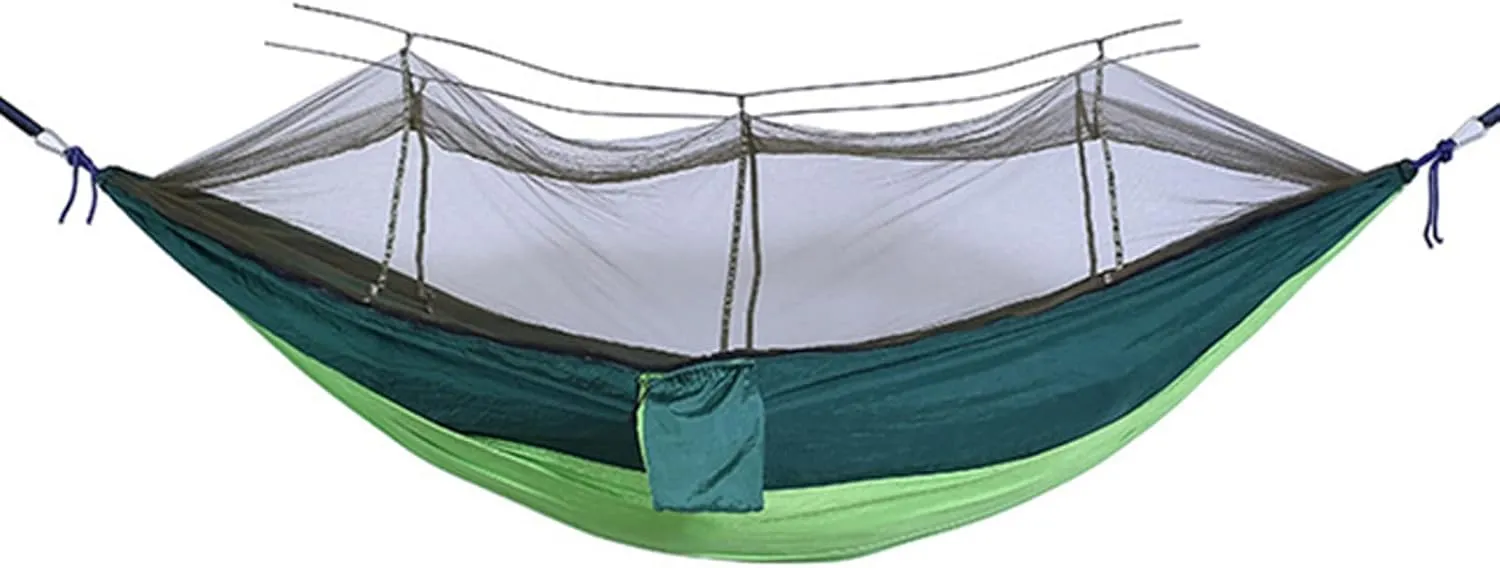 Hammocks Hammock Portable Hammock Gear 1 Person Ultralight Hanging Bed with Mosquito Net for Survival Travel Indoor Camping Beach Hiking Outdoor Hammock