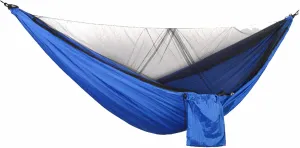 Hammocks Portable Hammock Outdoors Double Camping Hammocks with Mosquito Net Lightweight Parachute Nylon Hammock for Backpacking Hiking Outdoor Hammock