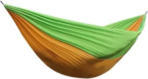 Hamock Outdoor Single Double Parachute Cloth Hammock Outdoor Light Breathable Swing Chair Portable Camping Hammock Hanmock(Yellow)