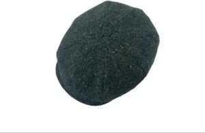 Hanna Hats Connery Cap Tweed Mens Hat 100% Woolen Tweed Made in Ireland (US, Alpha, X-Large, Dark Green Fleck Salt & Pepper)