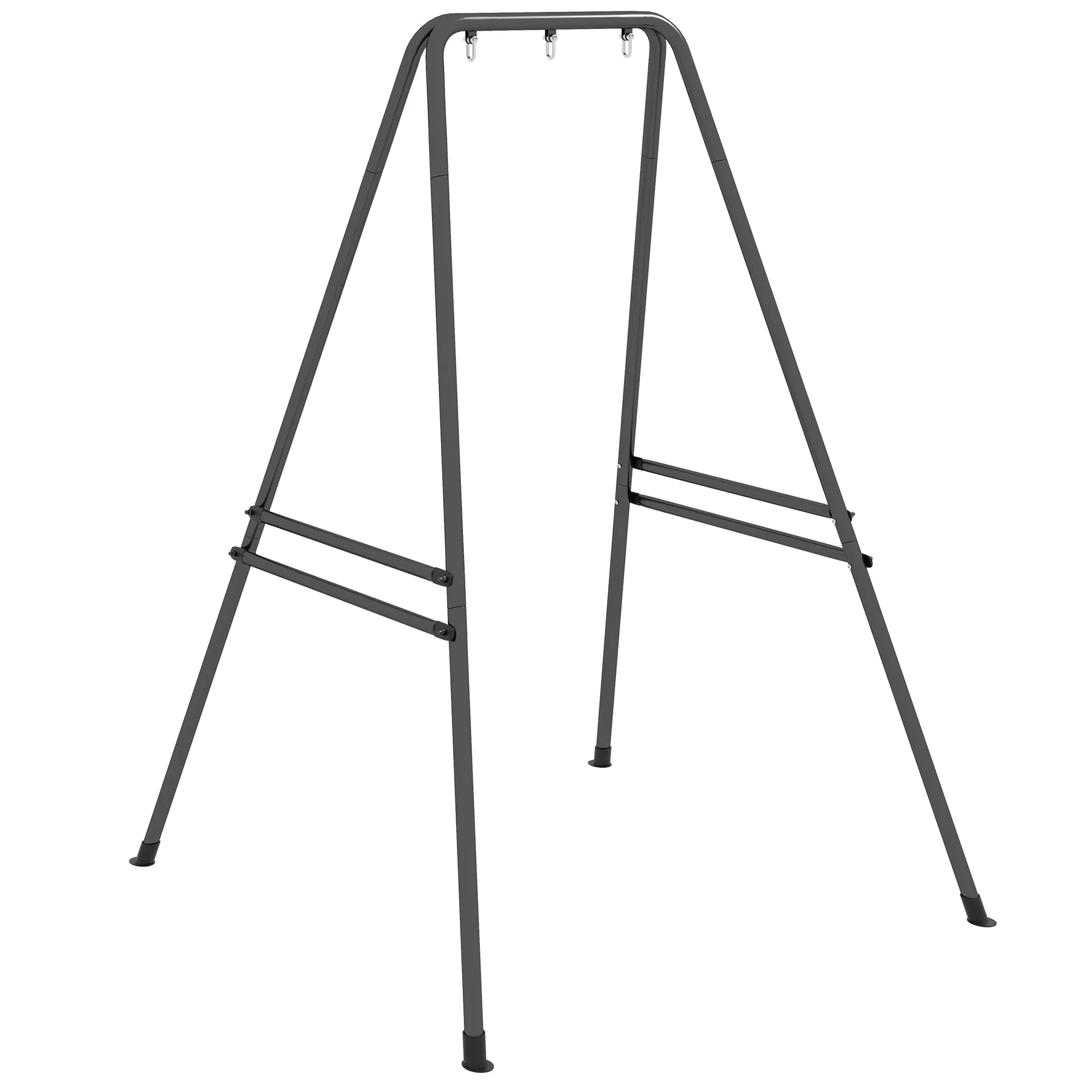 Heavy Duty A-Shaped Hammock Chair Stand for Indoor/Outdoor Use, Max 330 lbs, Black