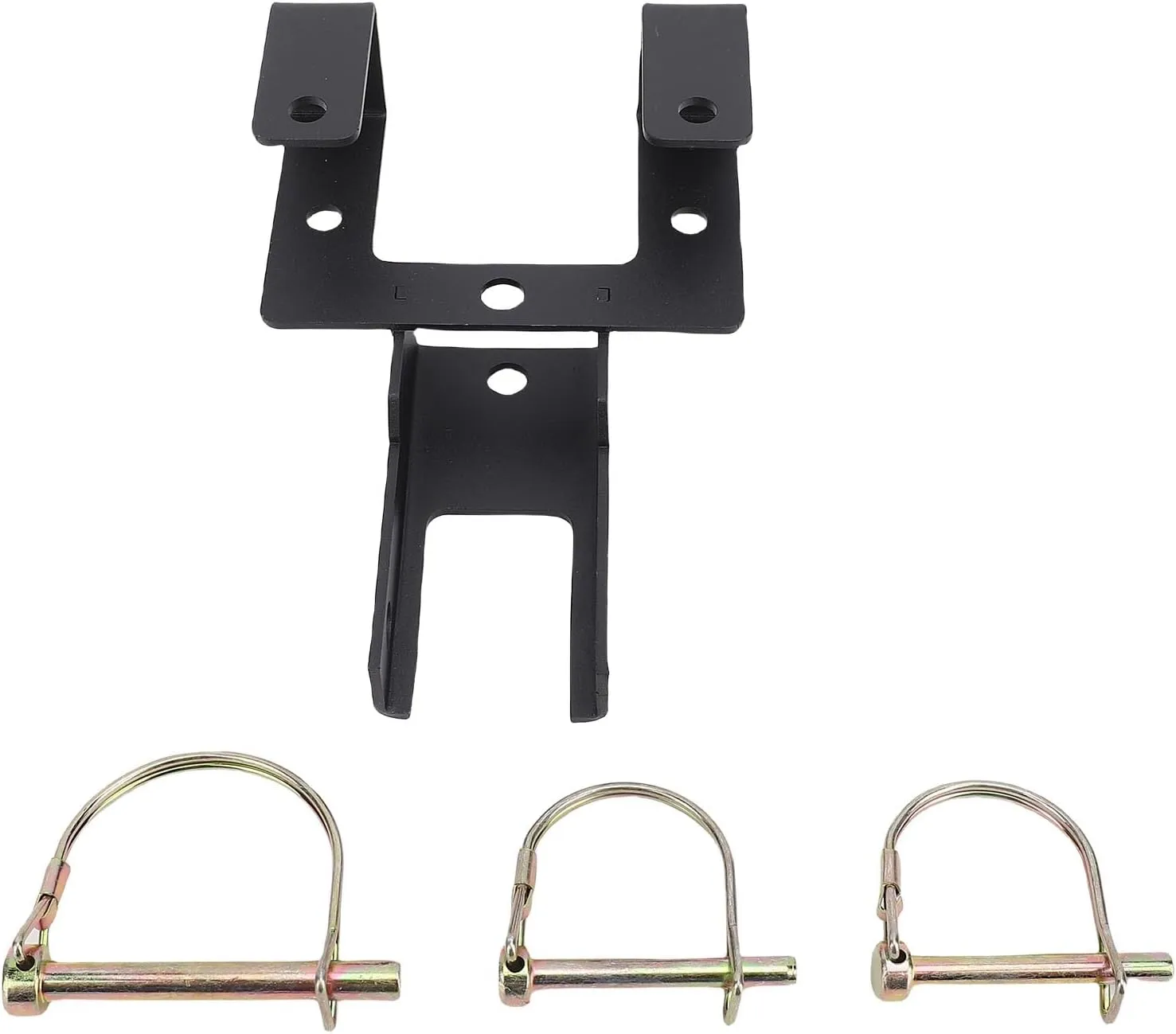 Heavy Duty Carbon Steel Trash Can Coupler Hook with Detachable Pin – Ideal for Wheeled Garbage Bin Hauling