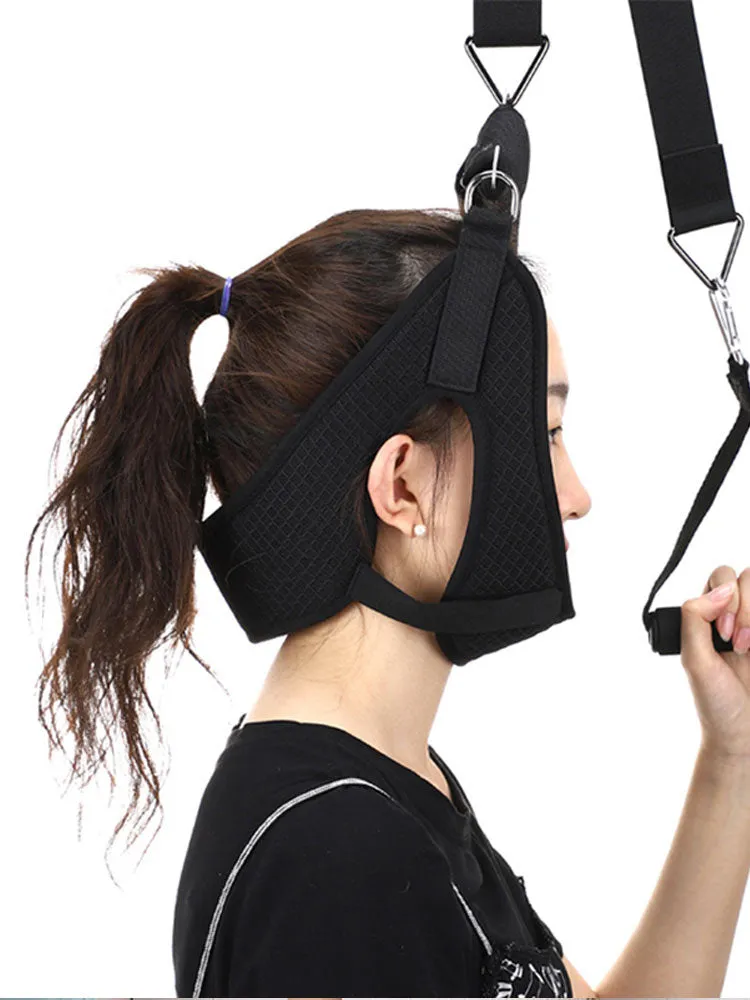 High-Quality Cervical Neck Traction Device for Home Use, Over-Door Neck Stretcher Hammock, Pain Relief & Spine Correction Brace for Physical Therapy