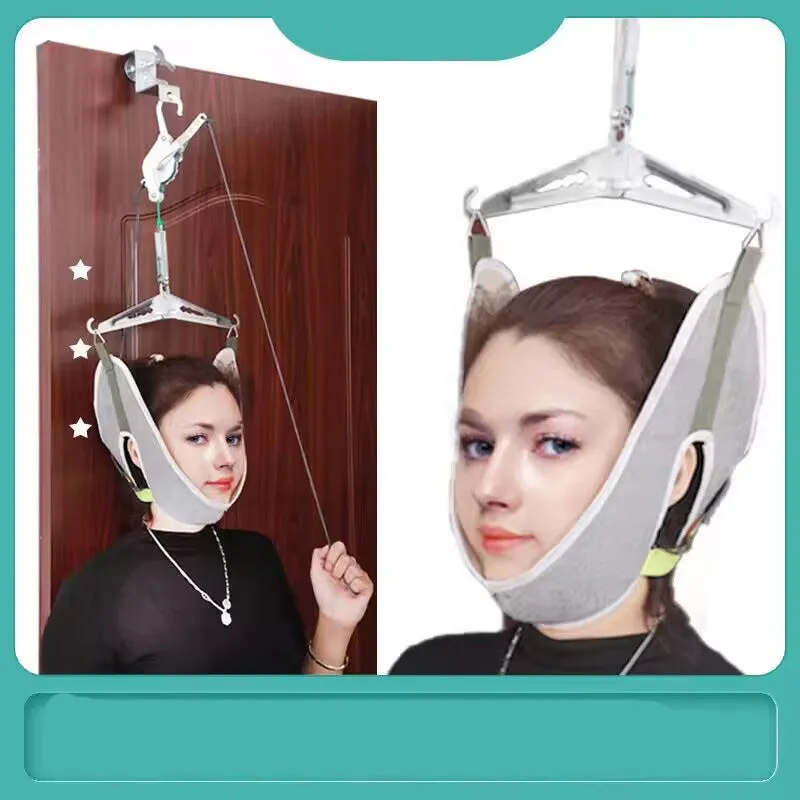 High-Quality Cervical Neck Traction Device for Home Use, Over-Door Neck Stretcher Hammock, Pain Relief & Spine Correction Brace for Physical Therapy