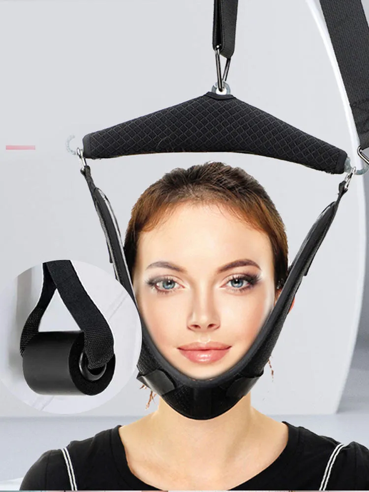 High-Quality Cervical Neck Traction Device for Home Use, Over-Door Neck Stretcher Hammock, Pain Relief & Spine Correction Brace for Physical Therapy