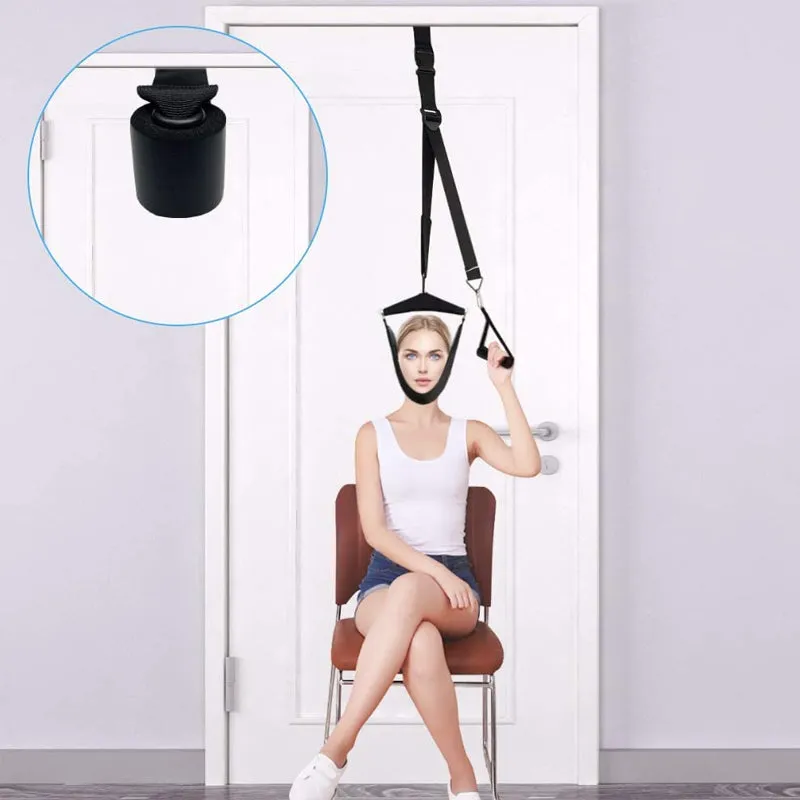 High-Quality Cervical Neck Traction Device for Home Use, Over-Door Neck Stretcher Hammock, Pain Relief & Spine Correction Brace for Physical Therapy