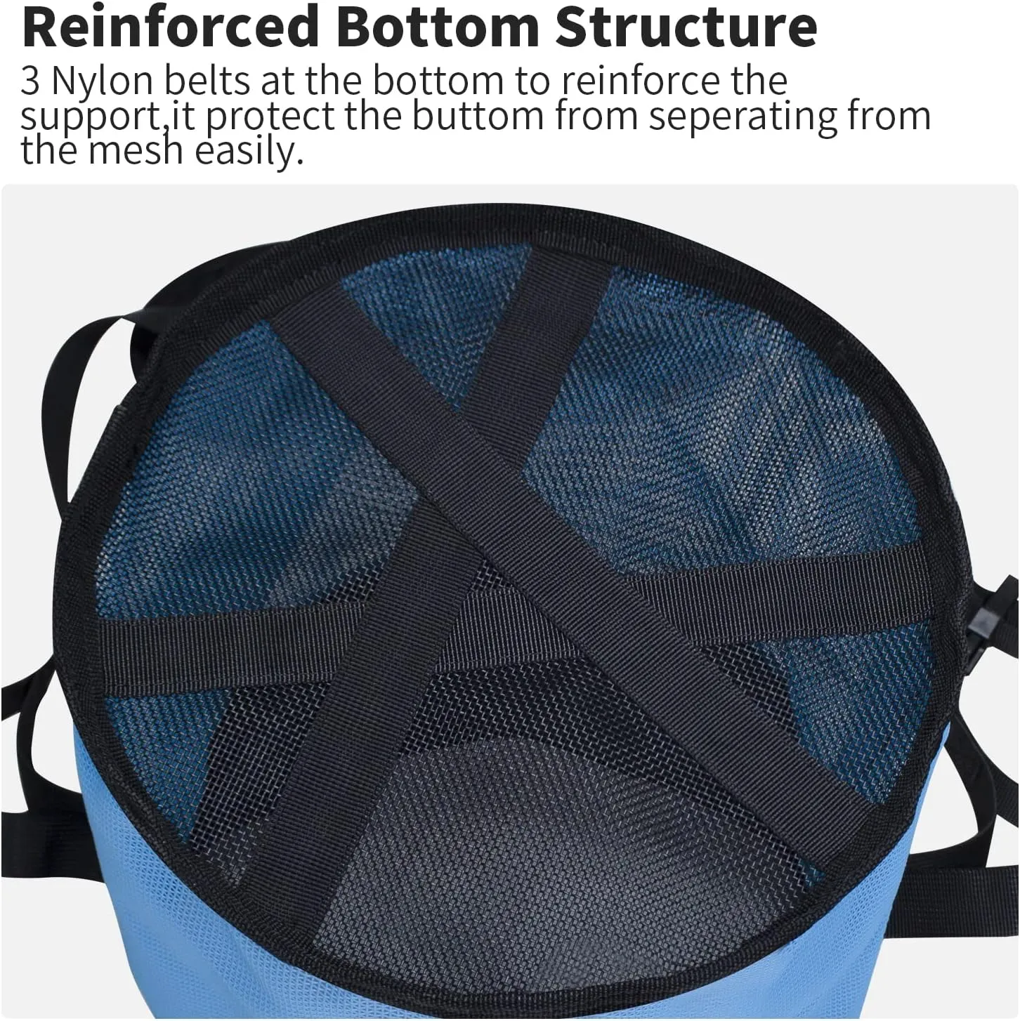 Horse Feed Bag Heavy Duty Textilene Mesh Feed Rite Bag with Adjustable Strap and Comfortable Neck Pad,Reinforced Bottom Stitching,Quick Clip Buckle and Spill-Proof Grain Feed Bag (S, Blue)