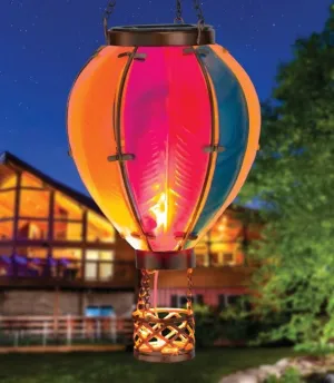 Hot Air Balloon Solar Lantern SM - Rainbow