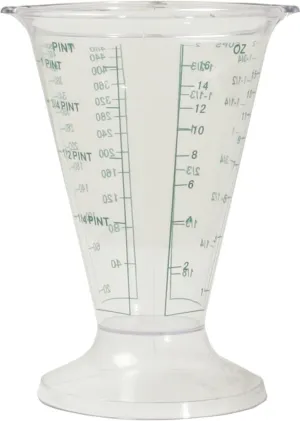 Hydrofarm HGMB Measuring Beaker, Cups, milliliters, Pints and Ounces, Clear