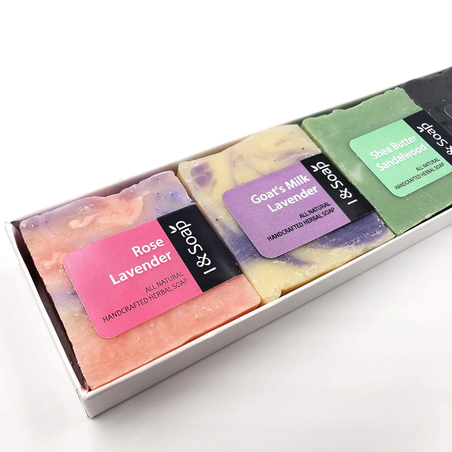 I & SOAP, 5pcs Mini Sampler Set (03) - Guest Soap - Travel Soap - 100% Natural & Organic Materials - Handcrafted Herbal Soap - Gentle and Effective Facial, Hand and Body Cleansing Soap Bars - Deeply Moisturizing Soft Soap - **Sodium Lauryl Sulfate(SLS), P