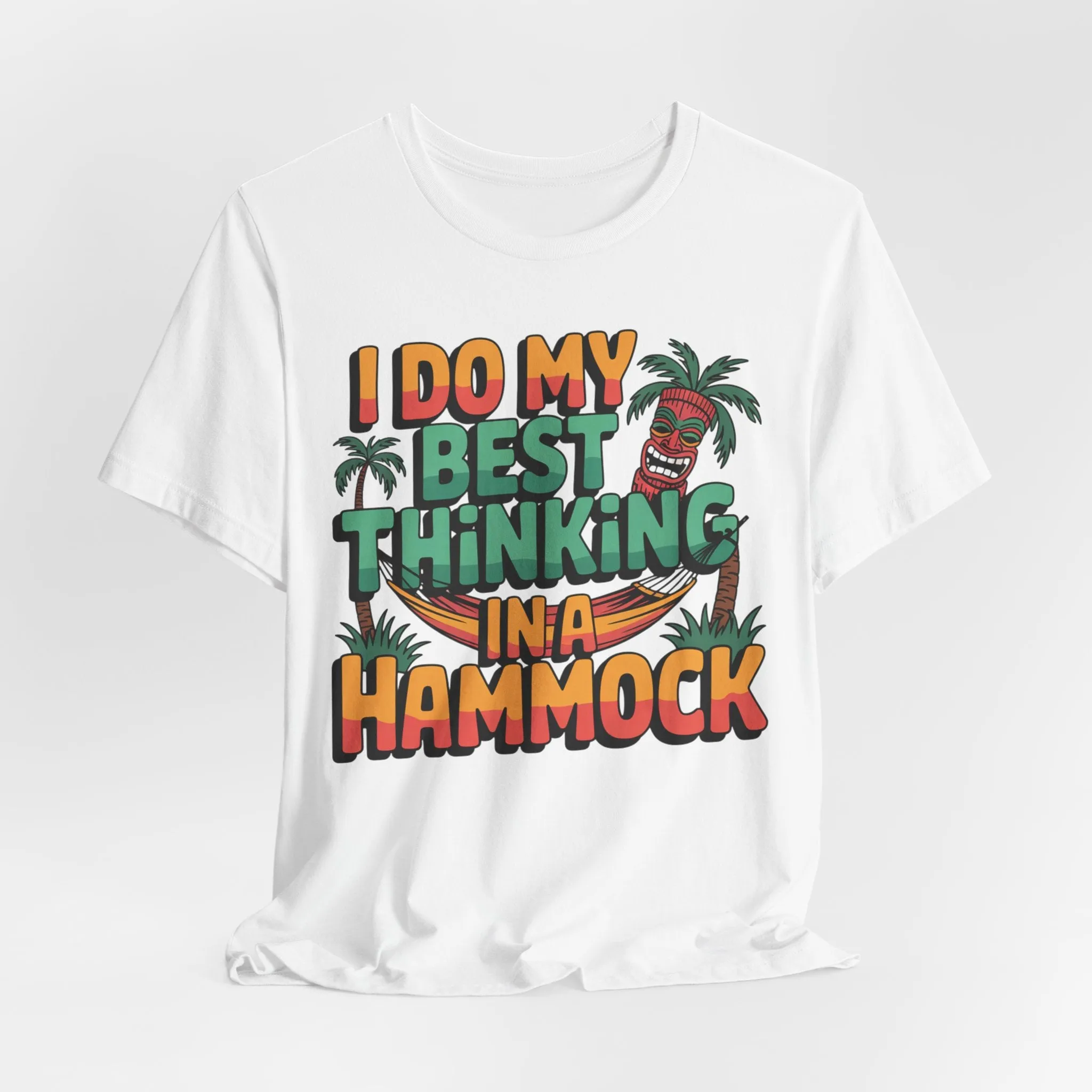 I Do My Best Thinking in a Hammock Tiki T-Shirt