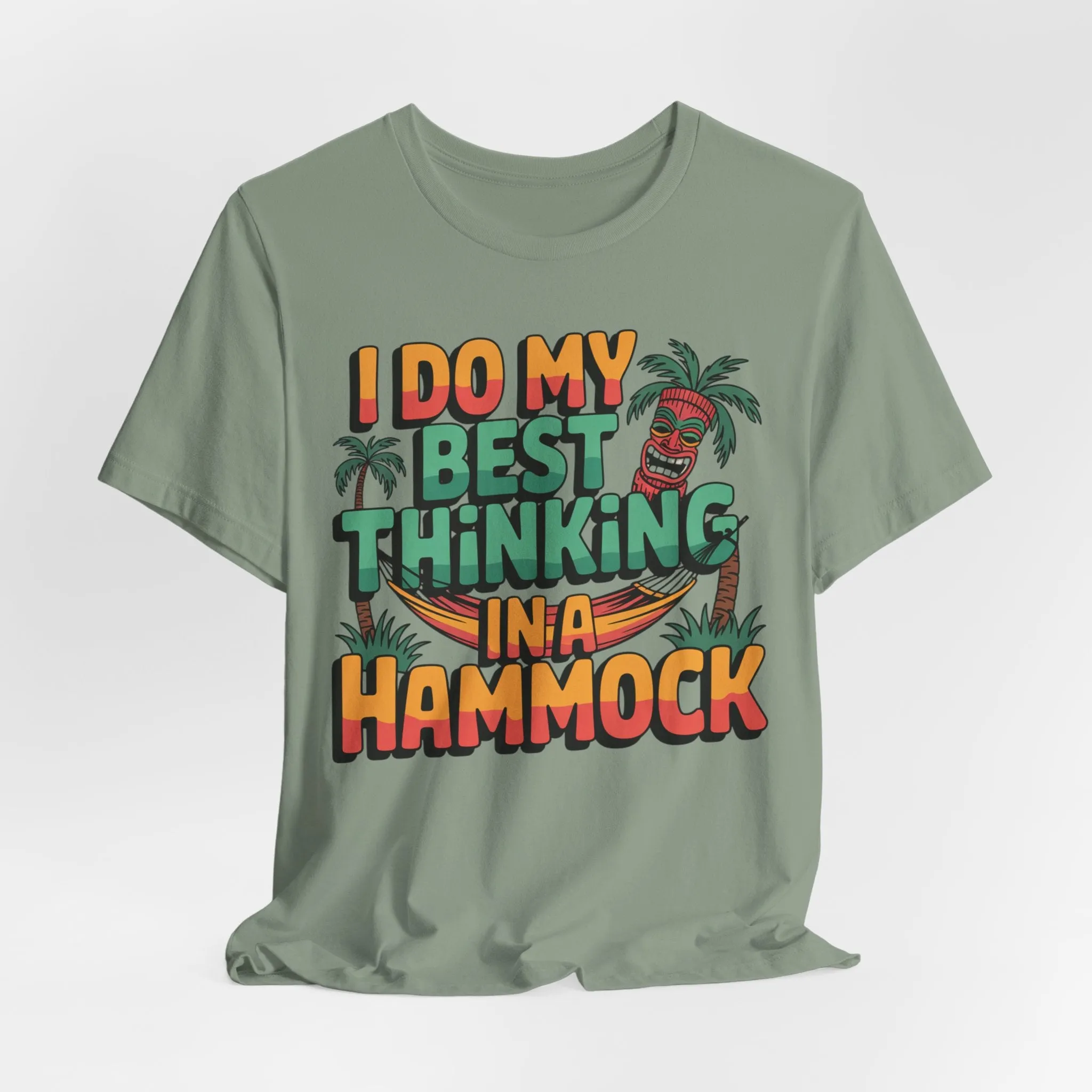 I Do My Best Thinking in a Hammock Tiki T-Shirt