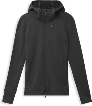 IBEX Merino Wool Mammoth Full Zip Hoodie for Women | Heavyweight Nuyarn Fleece Jacket with Helmet-Compatible Scuba Hood