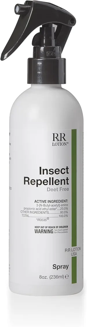 I.C. Insect Repellent Spray. Non-Greasy & Tacky, Odorless, 8 Hour Protection Against Mosquitoes & Ticks. Fast Drying. EPA Registered as a Biopesticide Using IR3535. USA, 8oz Bottle (BRS-8)