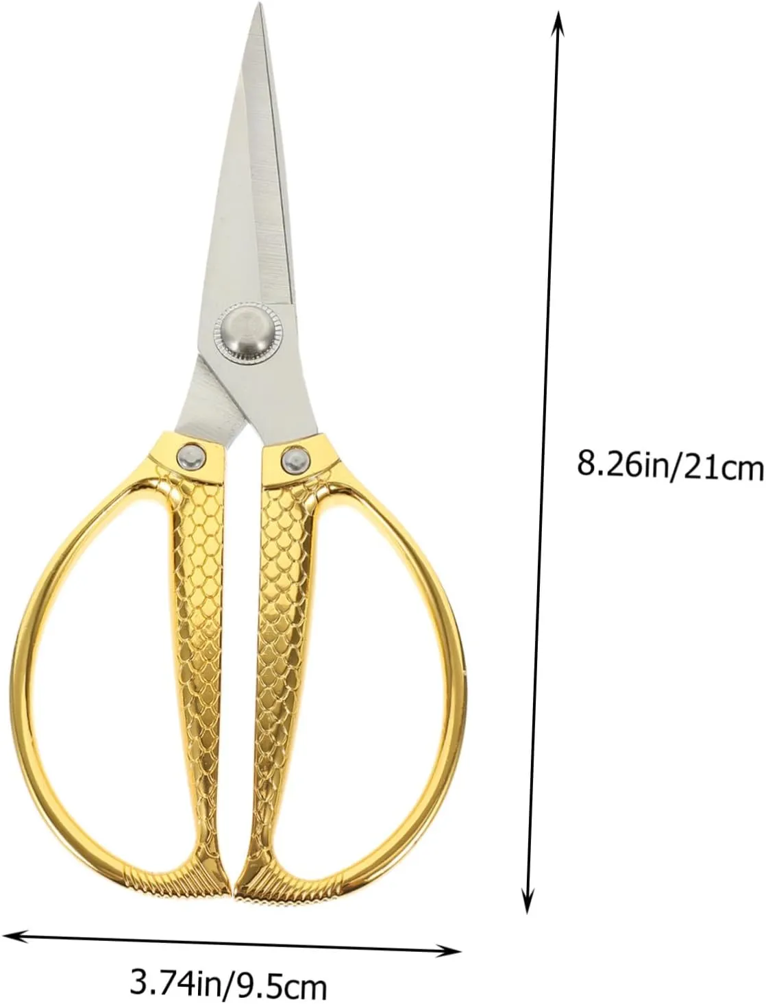 IMIKEYA Stainless Steel Kitchen Scissors Fish Pattern Design Food Shears Kitchen Scissor Ergonomic Handle