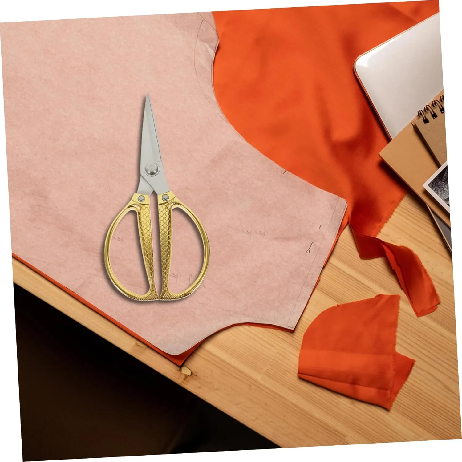 IMIKEYA Stainless Steel Kitchen Scissors Fish Pattern Design Food Shears Kitchen Scissor Ergonomic Handle