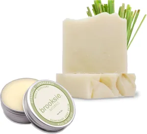 Insect Repellent Body Soap 2 Pack and Balm Handmade with Natural Citronella, Lemon Grass Essential Oils DEET Free. Protects Against Mosquitos, Flies, and Ticks