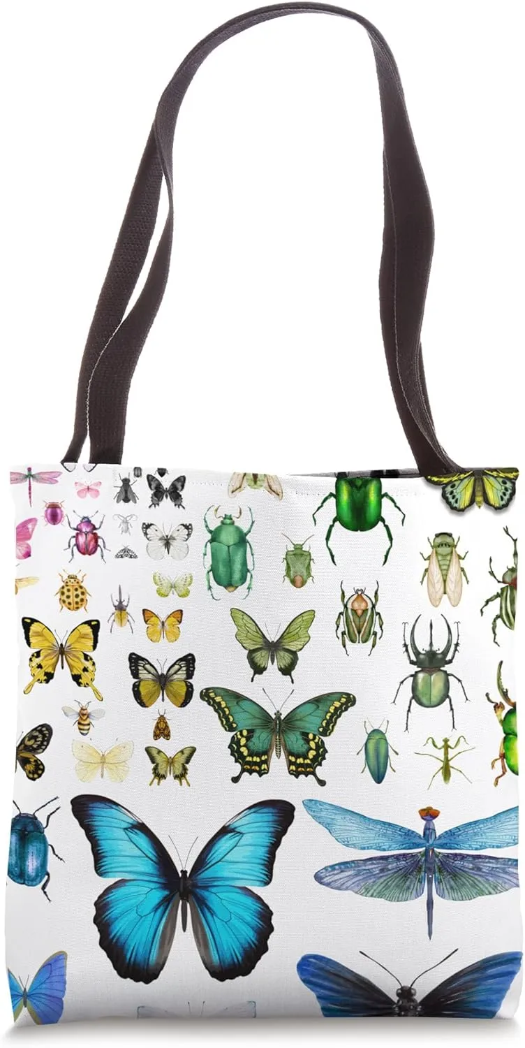 Insect Specimen Collection Design by Gilded Lillie Tote Bag