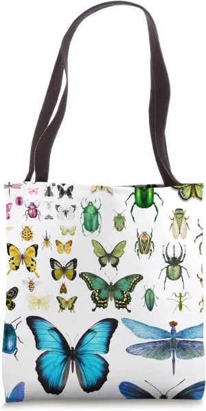 Insect Specimen Collection Design by Gilded Lillie Tote Bag